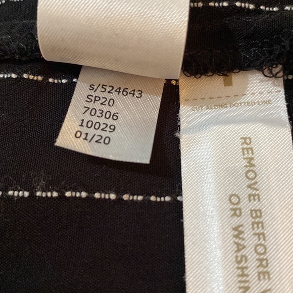 Loft Beach Maxi Coverup Black White Maxi Length Strapless Sleeveless Dress - Picture 8 of 8